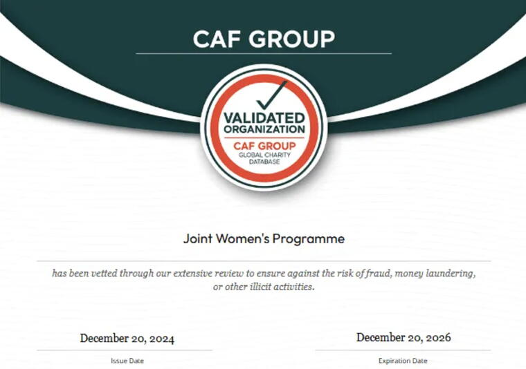 CAF Group Validated Organization certificate